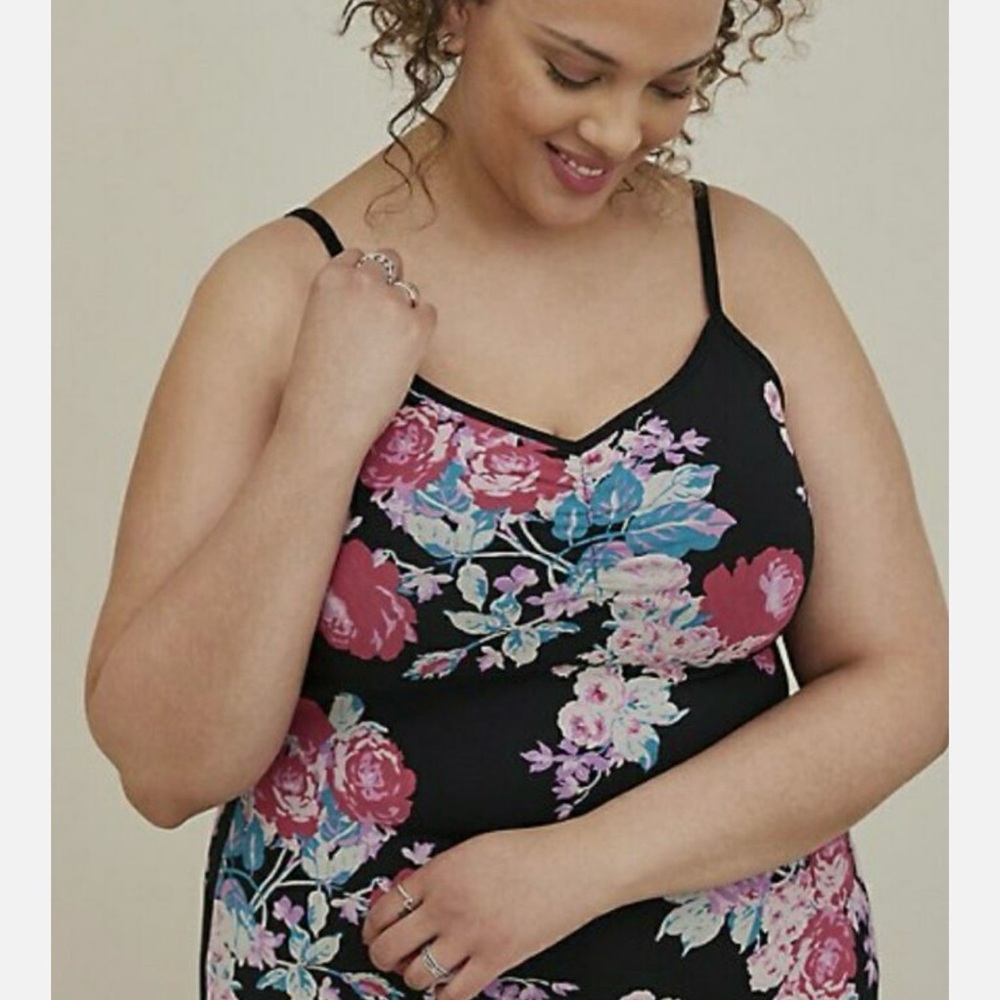 Torrid Black Fitted Camisole Tank Top